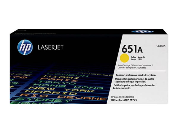Original HP CE342A / 651A Toner Yellow