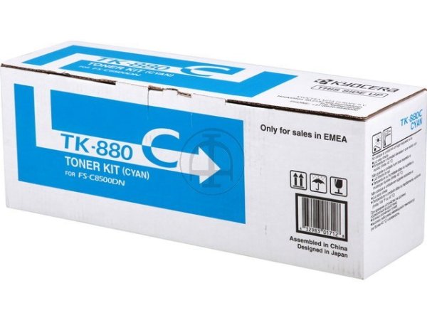 Original Kyocera 1T02KACNL0 / TK-880C Toner Cyan