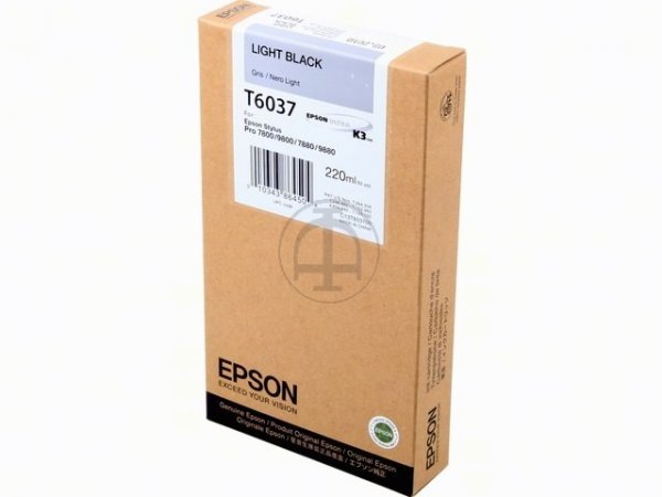 Original Epson C13T603700 / T6037 Tinte Black (Light)