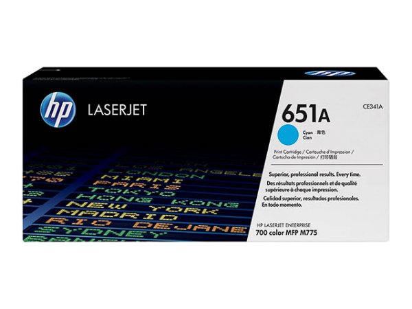 Original HP CE341A / 651A Toner Cyan