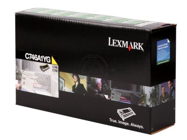 Original Lexmark C746A1YG Toner Yellow Return