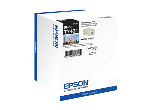 Original Epson C13T74314010 / T7431 Tinte Black