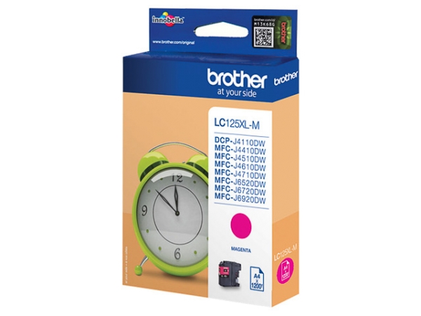 Original Brother LC125XLM Tinte Magenta